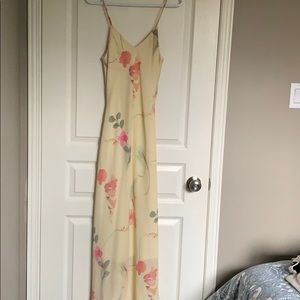 Midi Yellow Floral Dress